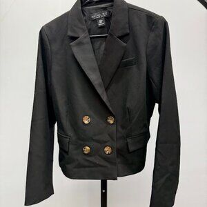 Rachel Zoe Black Button Blazer